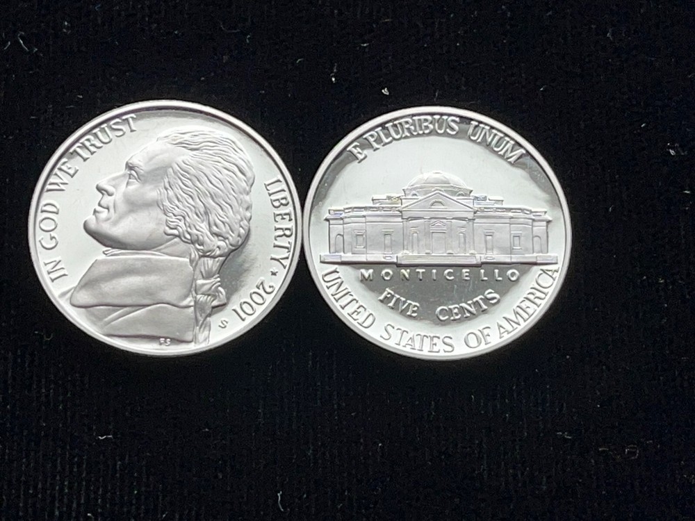 2001-S Proof Jefferson Nickel "Free Shipping"