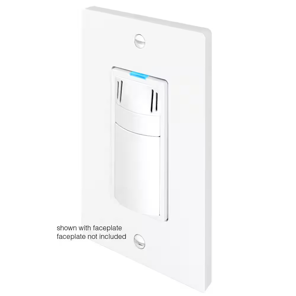 Condensation Fan Control (Humidity Sensor) with Countdown Timer in White (120-Vo