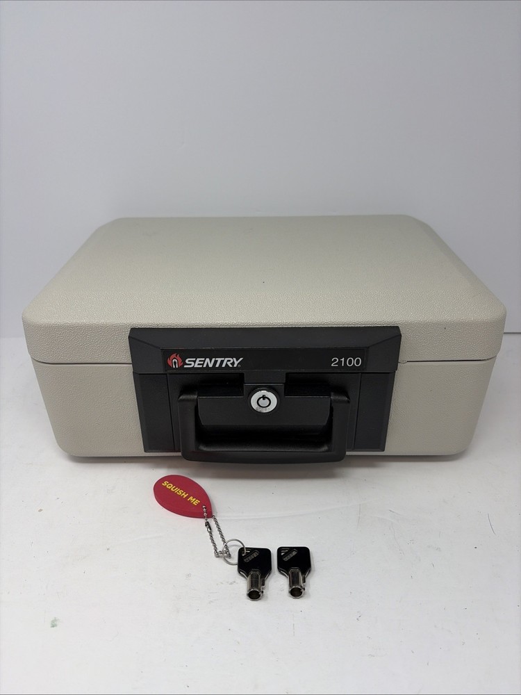 Sentry Safe 2100 Fire Proof Safe with 2 Keys Lock Box FIRE-SAFE® Security Chest