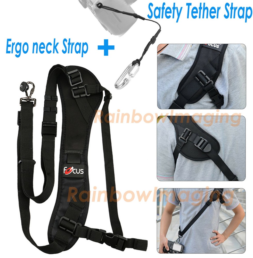 Quick Rapid Single Shoulder Sling Belt Strap Safety Tether Nikon D850 D4 D5500