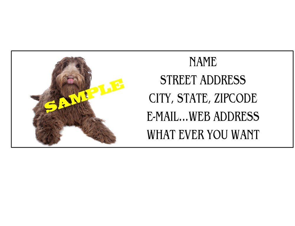 LABRADOODLE ADDRESS LABELS COOL!!! #2