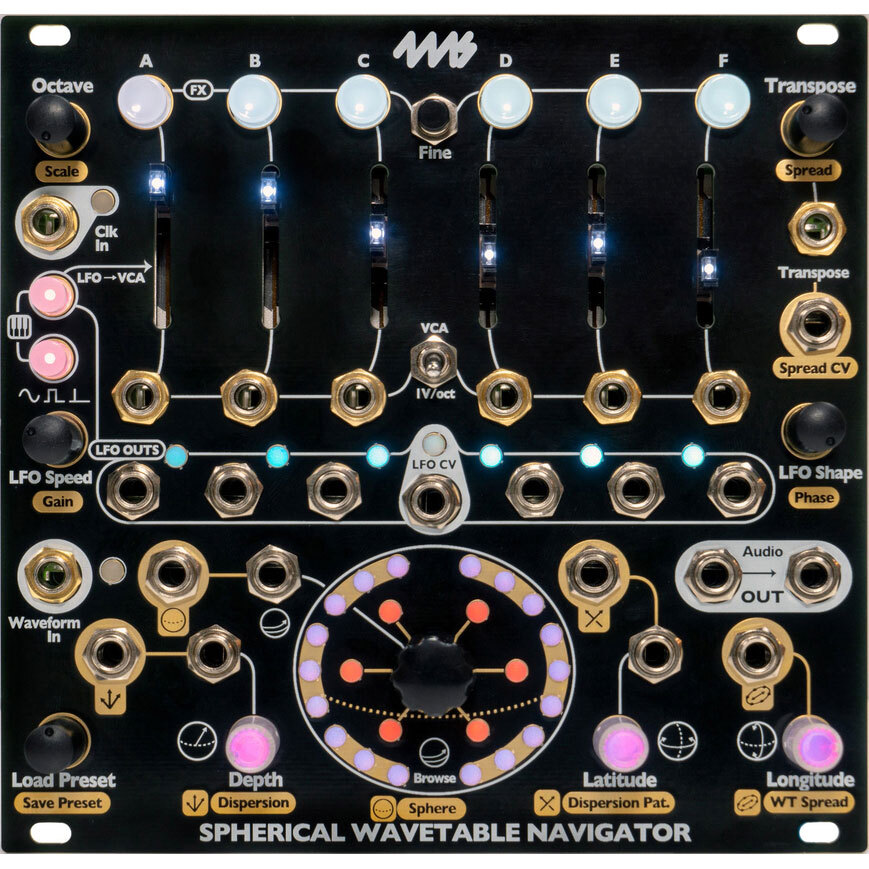 4ms Company Spherical Wavetable Navigator Eurorack Module
