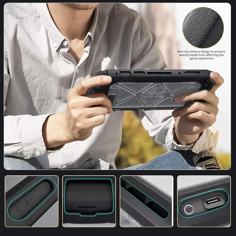 Nintendo Switch 2 Hard Case, Glass Screen Protector, And Protector Case Bundle
