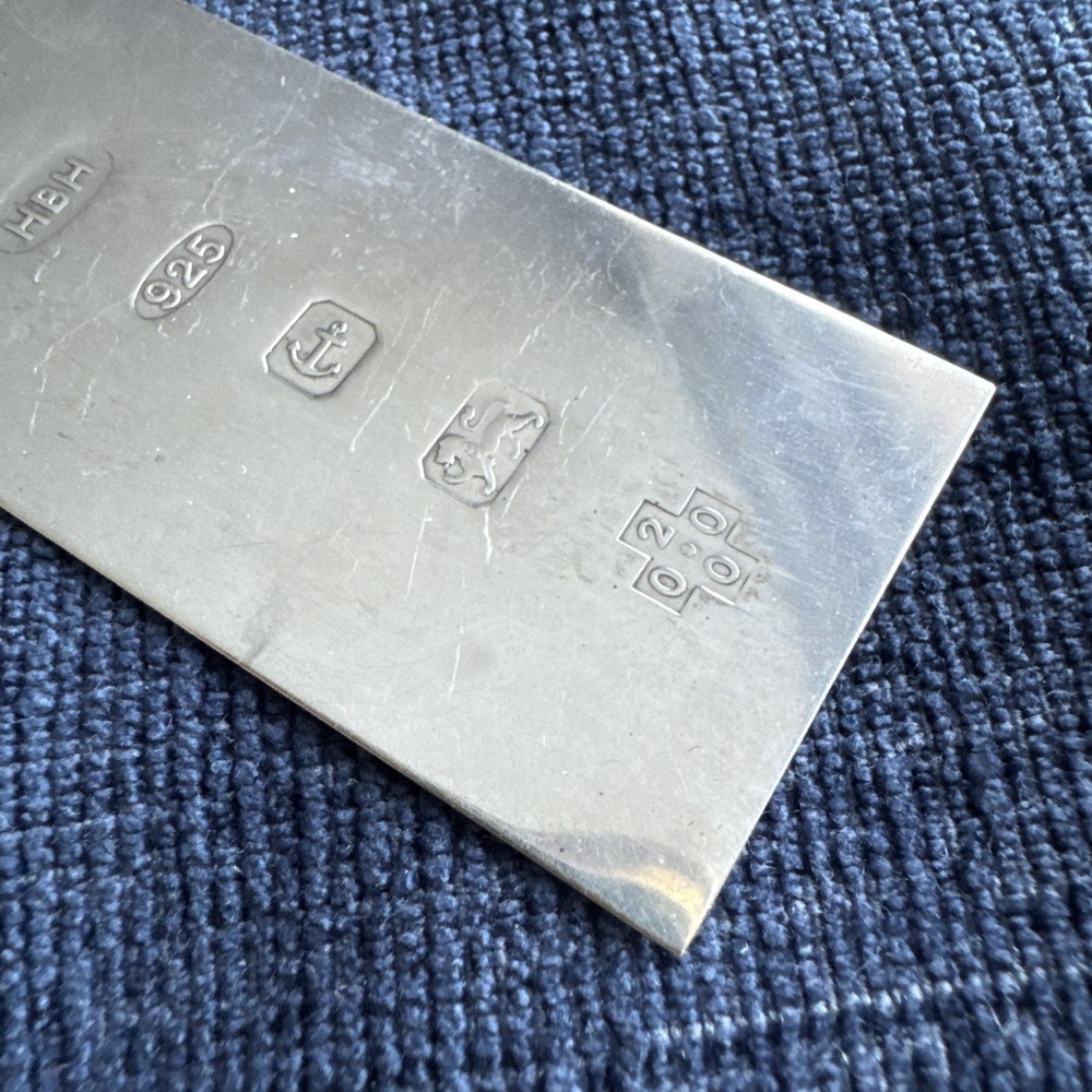 sterling silver ingot book mark