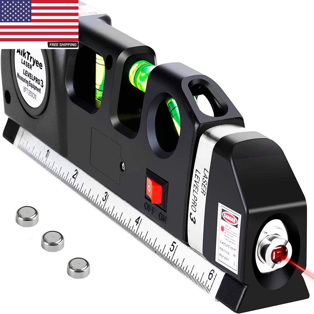 Level Tool Laser Level Leveler Tool Cross Line Vertical and Horizontal Line with