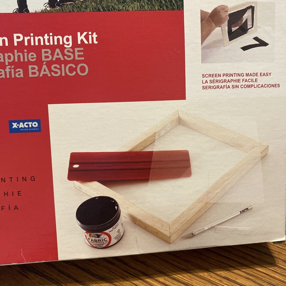 Speedball Basic Fabric Screen Printing Super Value Kit New
