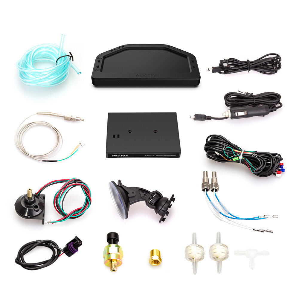 DO922 Sinco Tech Dashboard Sensor KIT Race Display Bluetooth LCD Screen Gauge