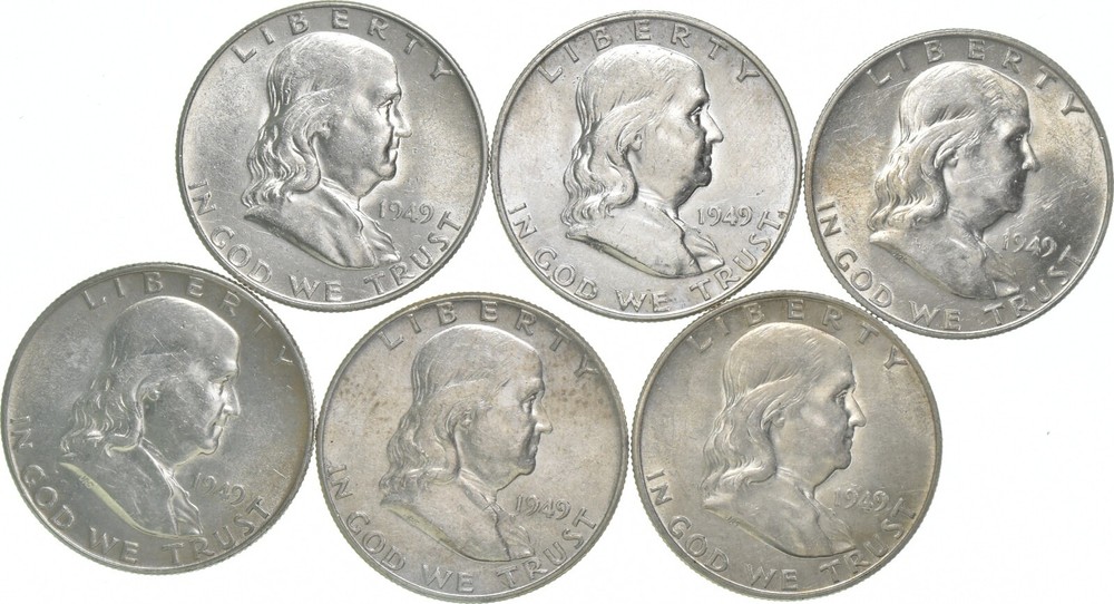 1949-D Franklin Half Dollar AU