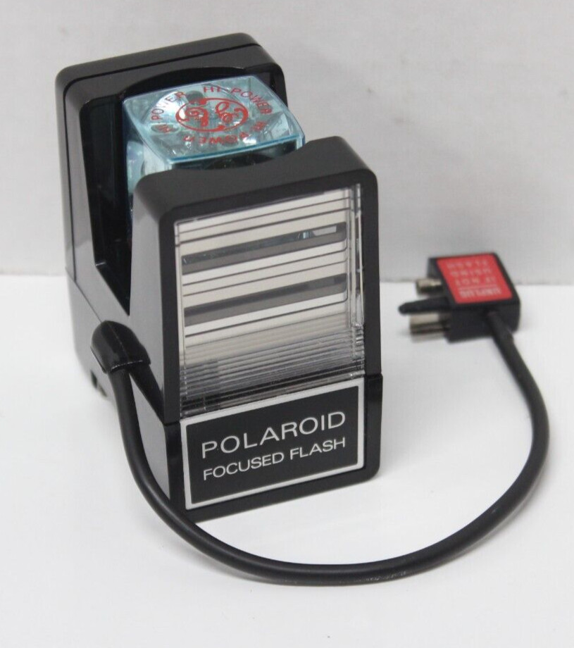 Vintage Polaroid Model 490 Focused Flash - Cube Flash Attachment