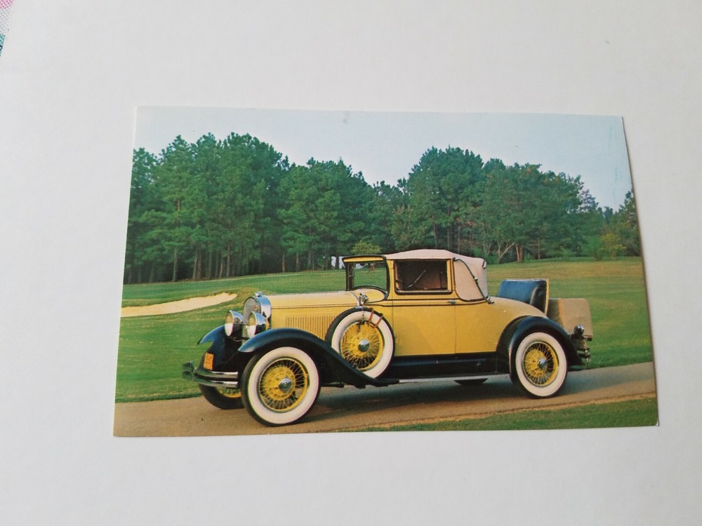 Studebaker - 1929 Commander Six unused postcard
