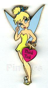 Disney Tinker Bell Think Tink Dangle w card Pin