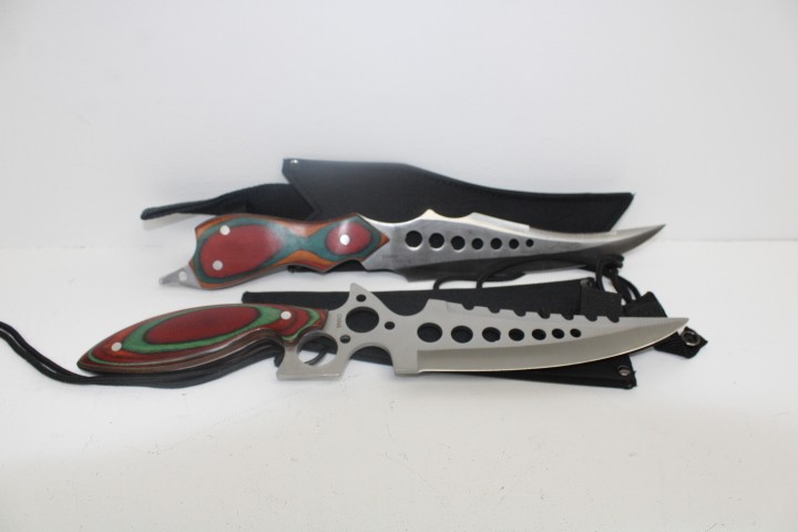 (2) 16" Talon Dagger Stainless Rostfrei Knife with Sheath