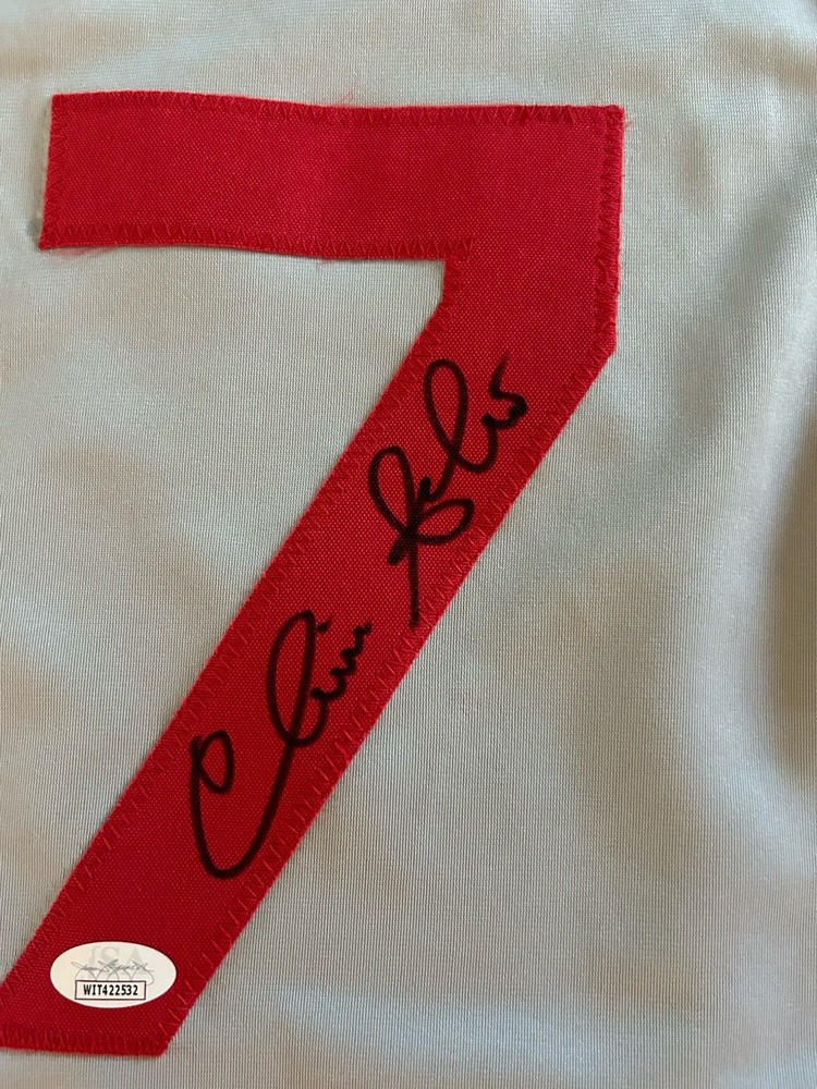 Cincinnati Reds Custom Jersey Signed by Chris Sabo JSA Certified