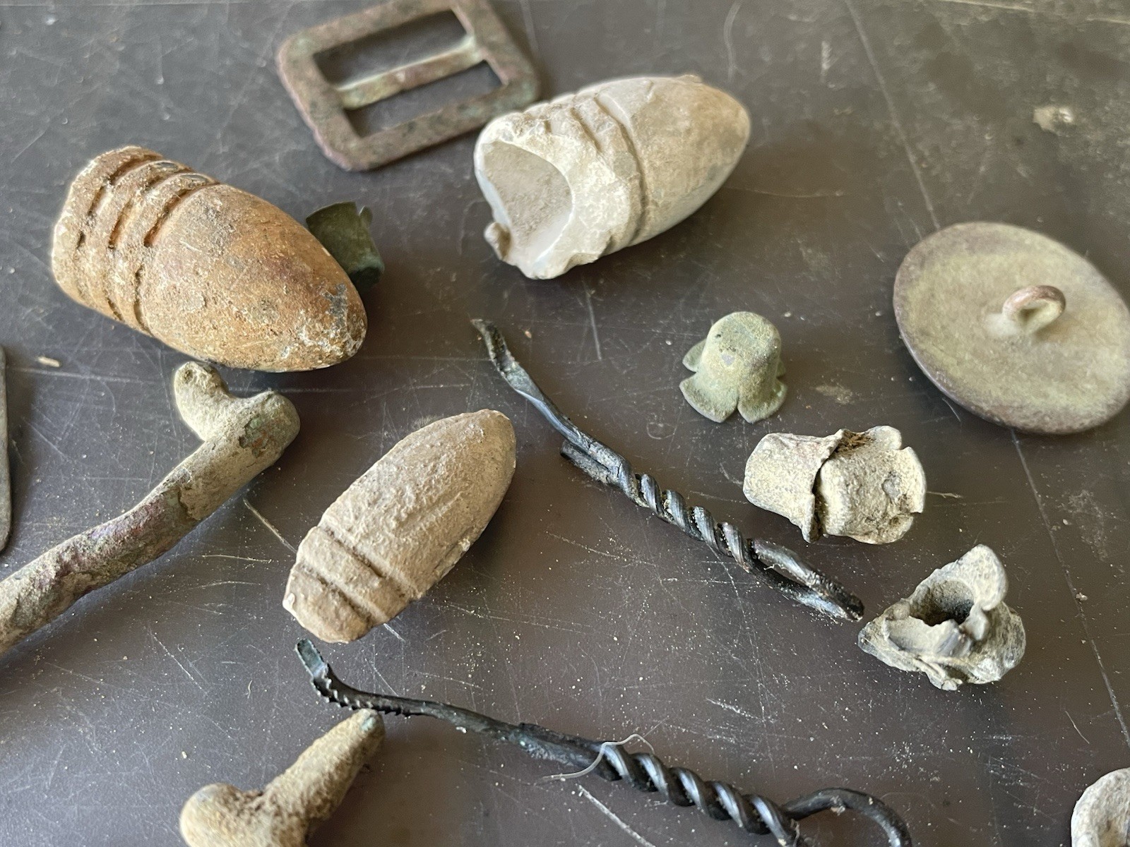 Dug Civil War Relics from Petersburg , Virginia