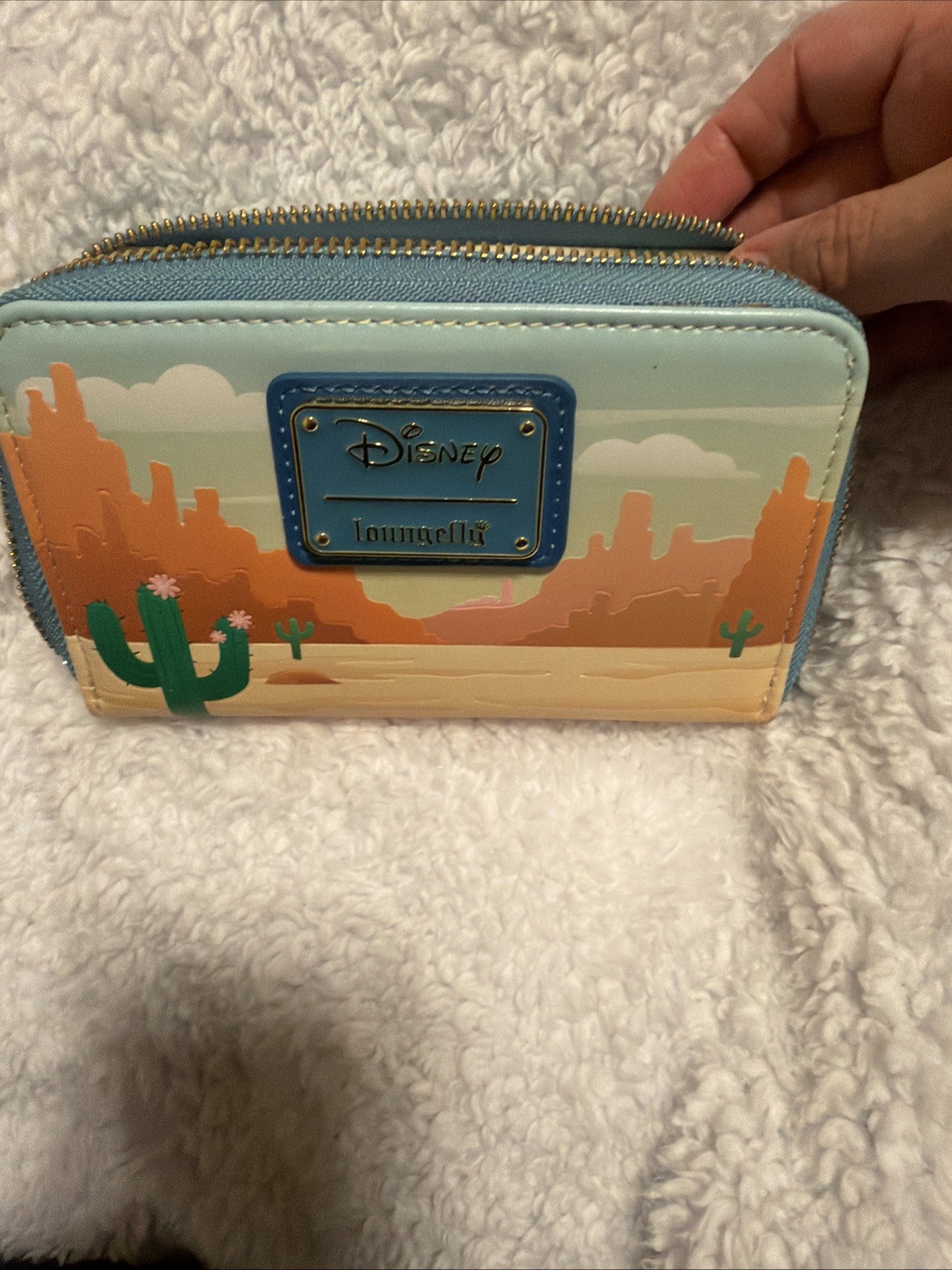 Loungefly Disney Western Mickey and Minnie Horse Ride Zip Around Wallet NEW