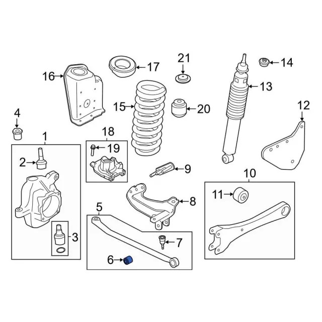 Genuine Ford Track Bar Bushing AC3Z3A116A