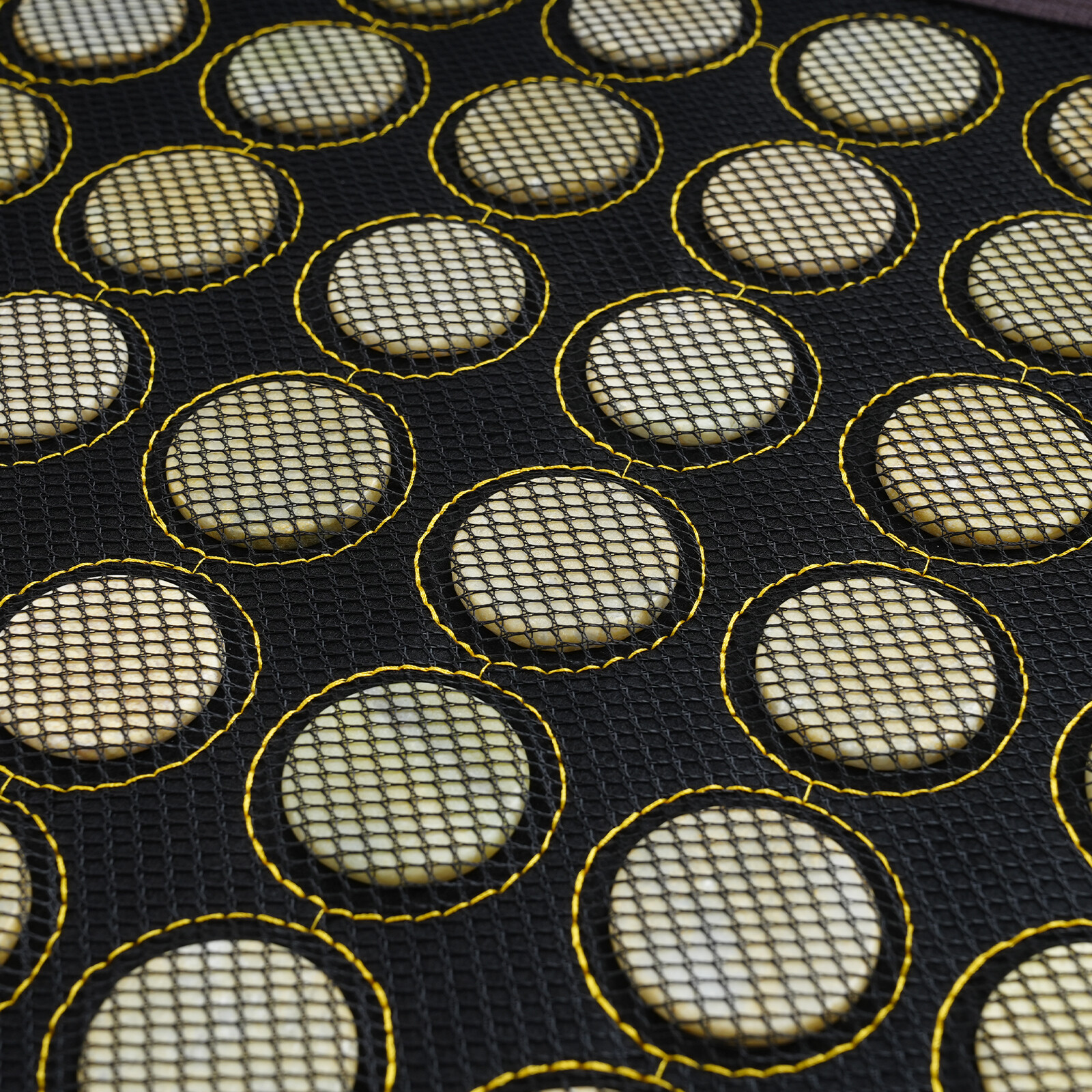 Natural Jade Tourmaline Stone Far-infrared Therapy Mat Electric Heating Pad