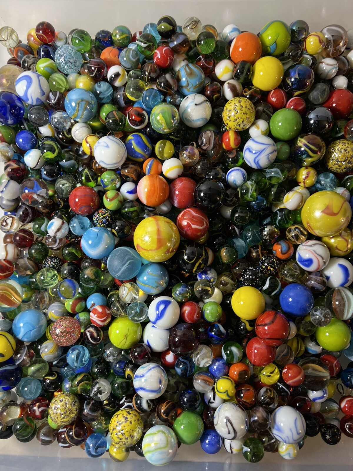 MARBLES SPECIAL COLLECTION -FANCY MIX MARBLES 2 POUNDS More Scooters