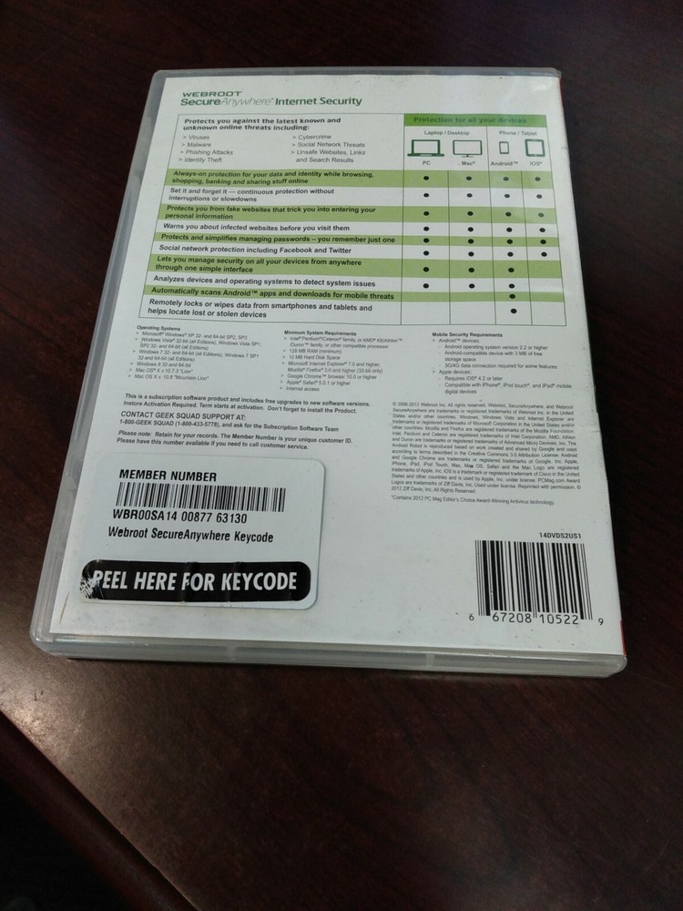 Webroot Secure Advanced security for an online world. (Cm)