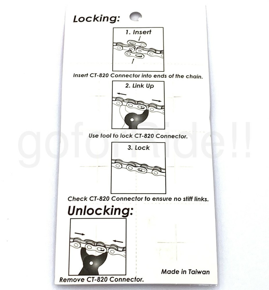 PYC Quick Link/Missing Link/Connector for 11 Speed Shimano/KMC Chain Gold 6 pair