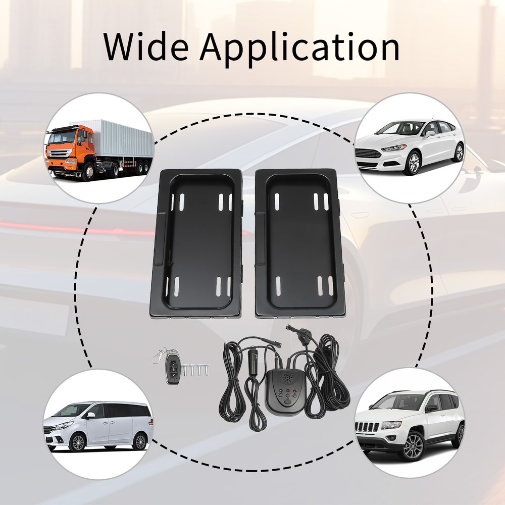 2PCS for Universal License Plate Frames License Plate Tag Holder Front & Back