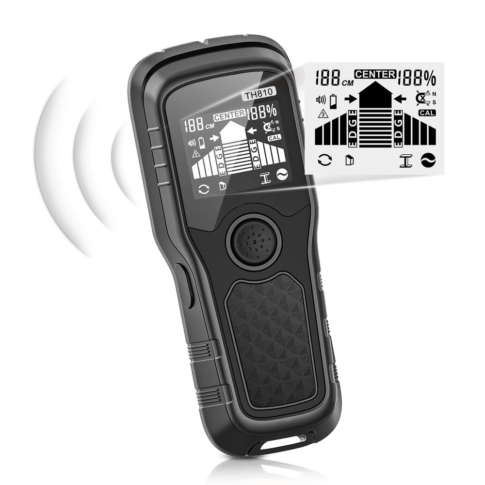 New Stud Finder Wall Scanner - 6-in-1 Upgraded Multifunction Auto Detection with