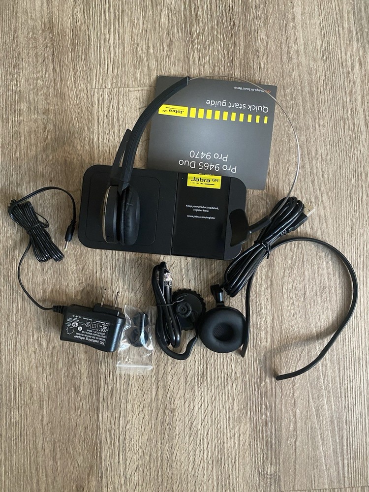 Jabra PRO 9470 Mono Flex Wireless Headset w/ Docking Base - Open Box