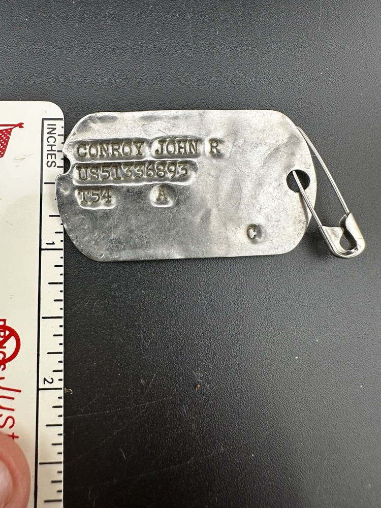 WWII DOG TAG John Conroy, Notched