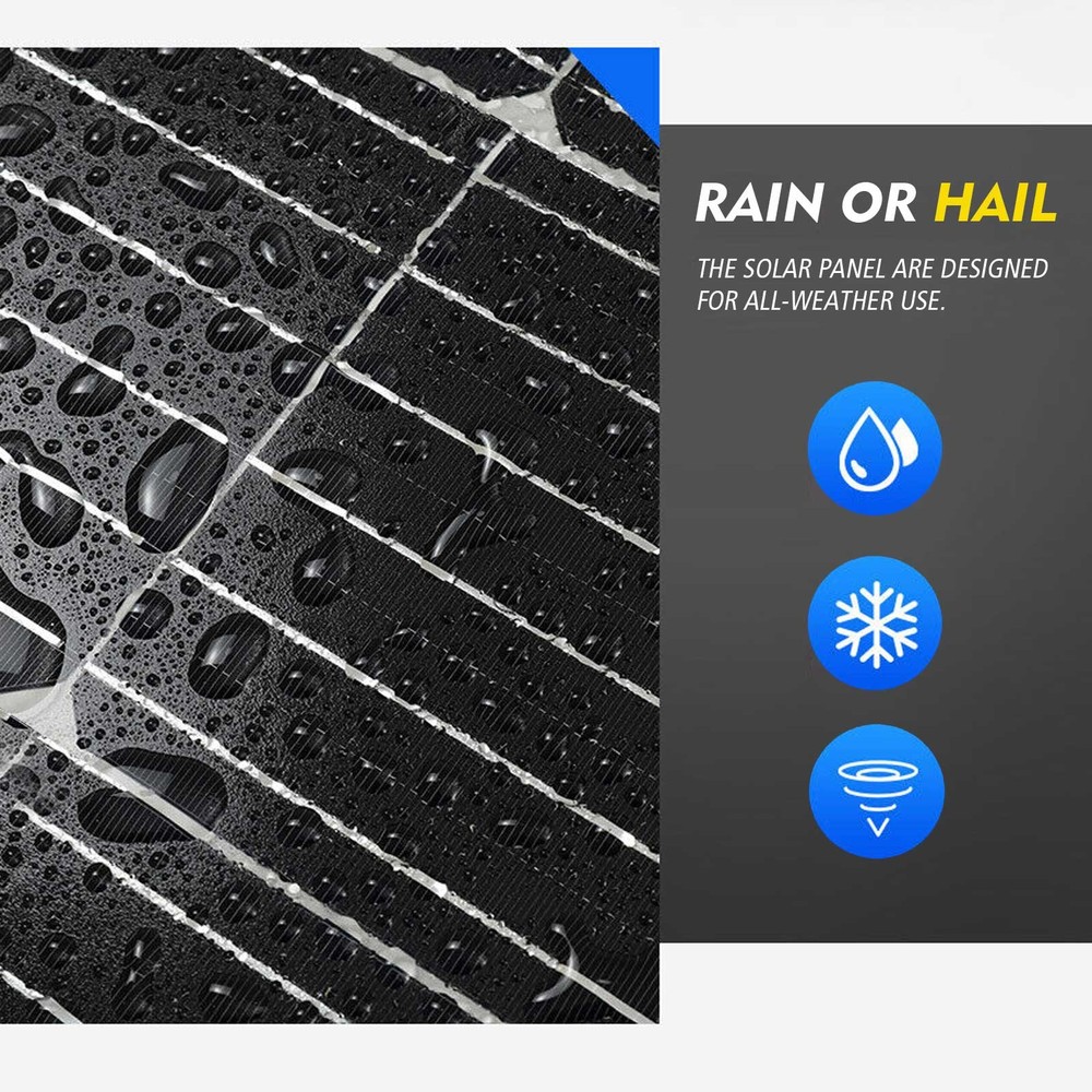 200W Solar Panel 12V Mono Solar Module PV Panel Caravan Camper Off-Grid System