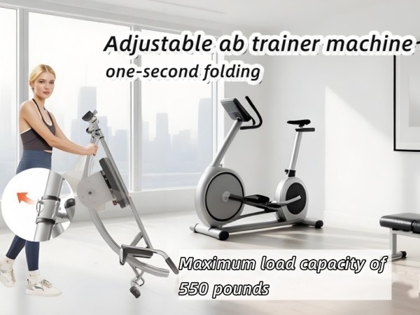 Ab Machine Core & Abdominal Workout Equipment For Home Gym Adjustable Ab Crunch