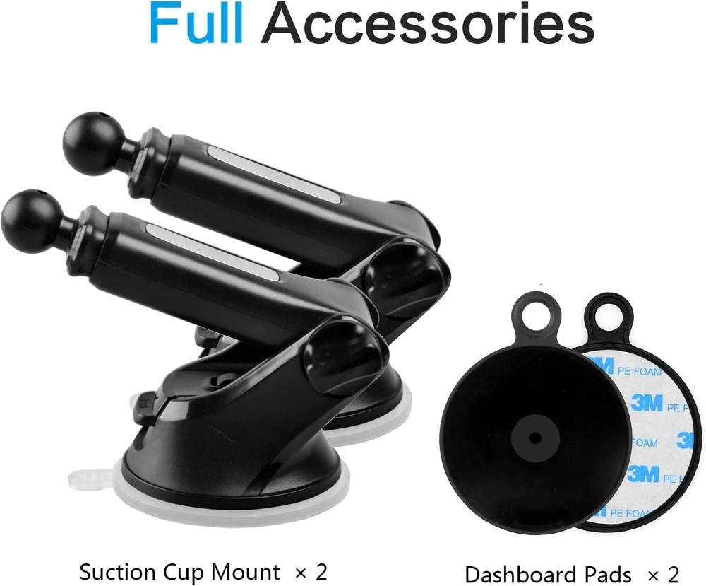 GPS Suction Cup Mount for Garmin [Quick Extension Arm], Replacement GPS Dash ...