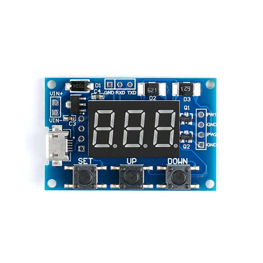 Micro USB DC 2CH PWM Signal Generator Pulse Frequency LED Display Module