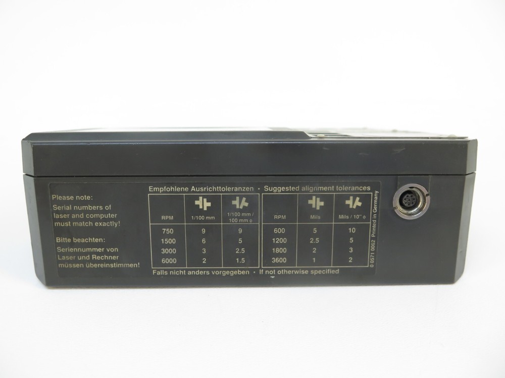 Pruftechnik ALI 2.050VP Optalign Laser Optical Laser Shaft Alignment Tool