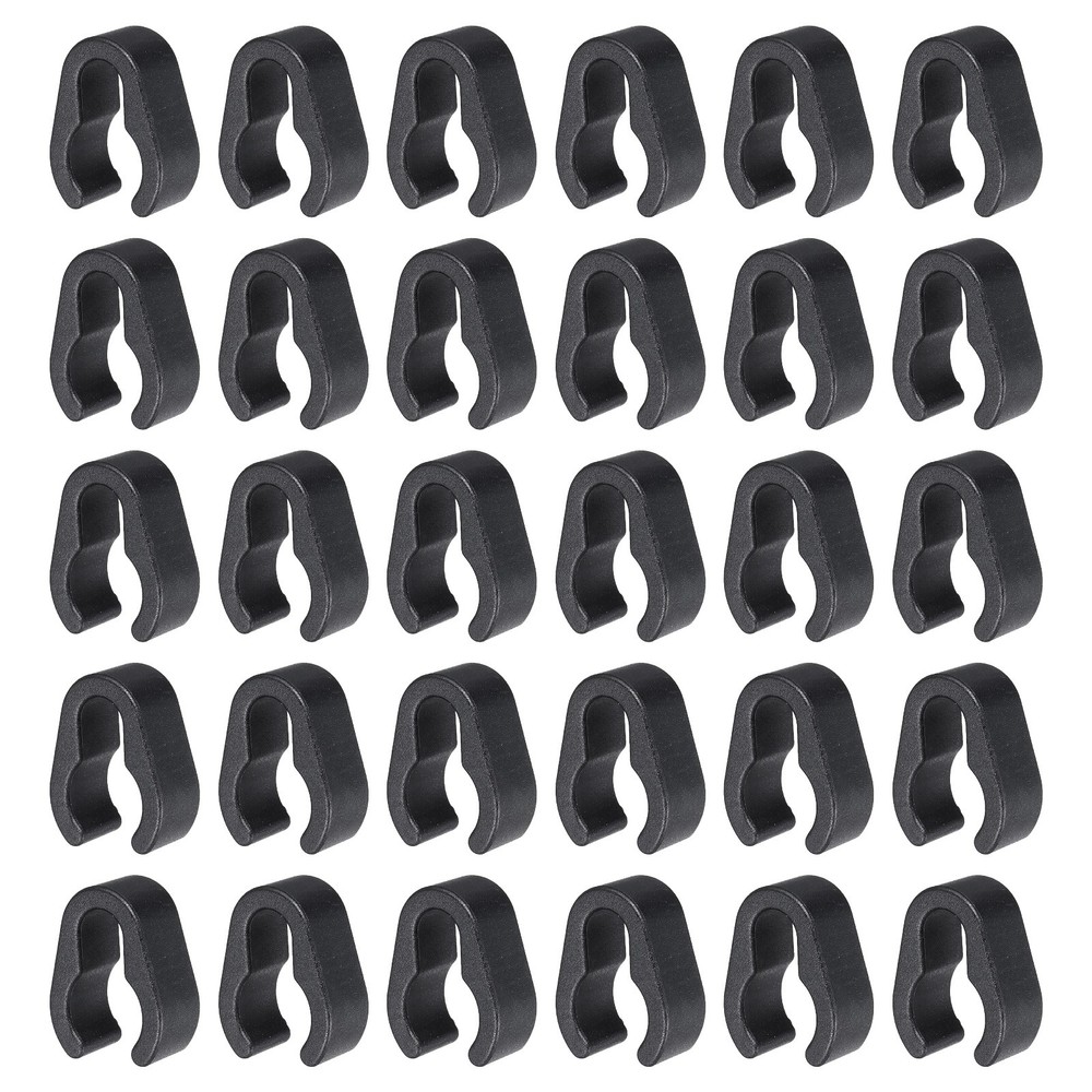 30Pcs 14mm Microphone Cable Clips Universal Microphone Stand Cable Clips