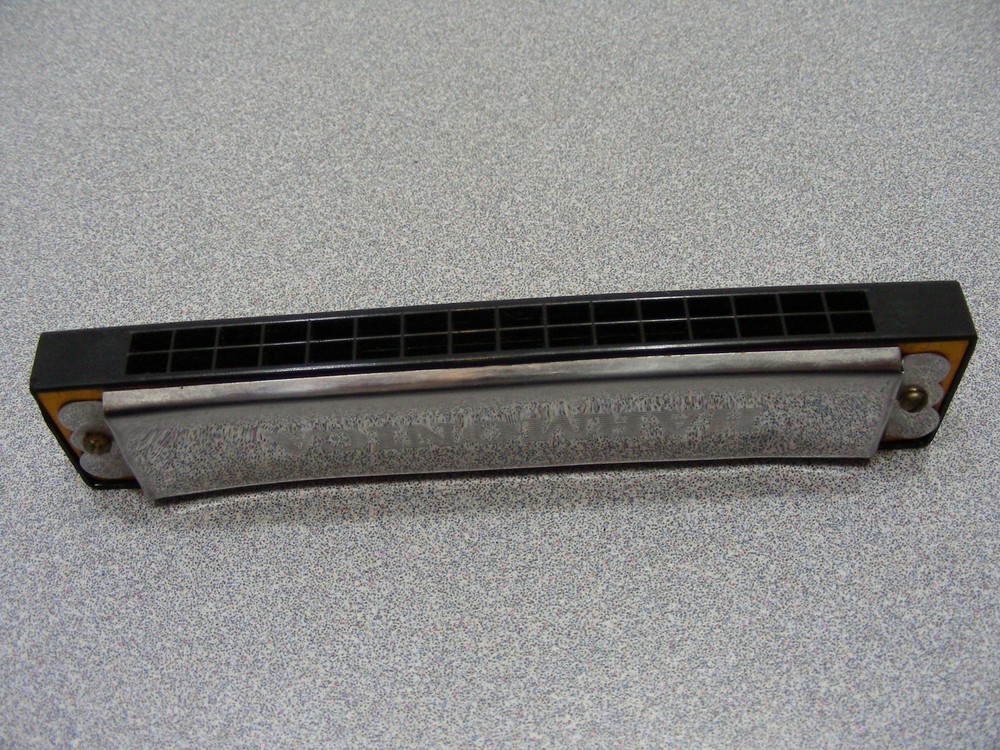 Vintage Chrome and Plastic Harmonica!