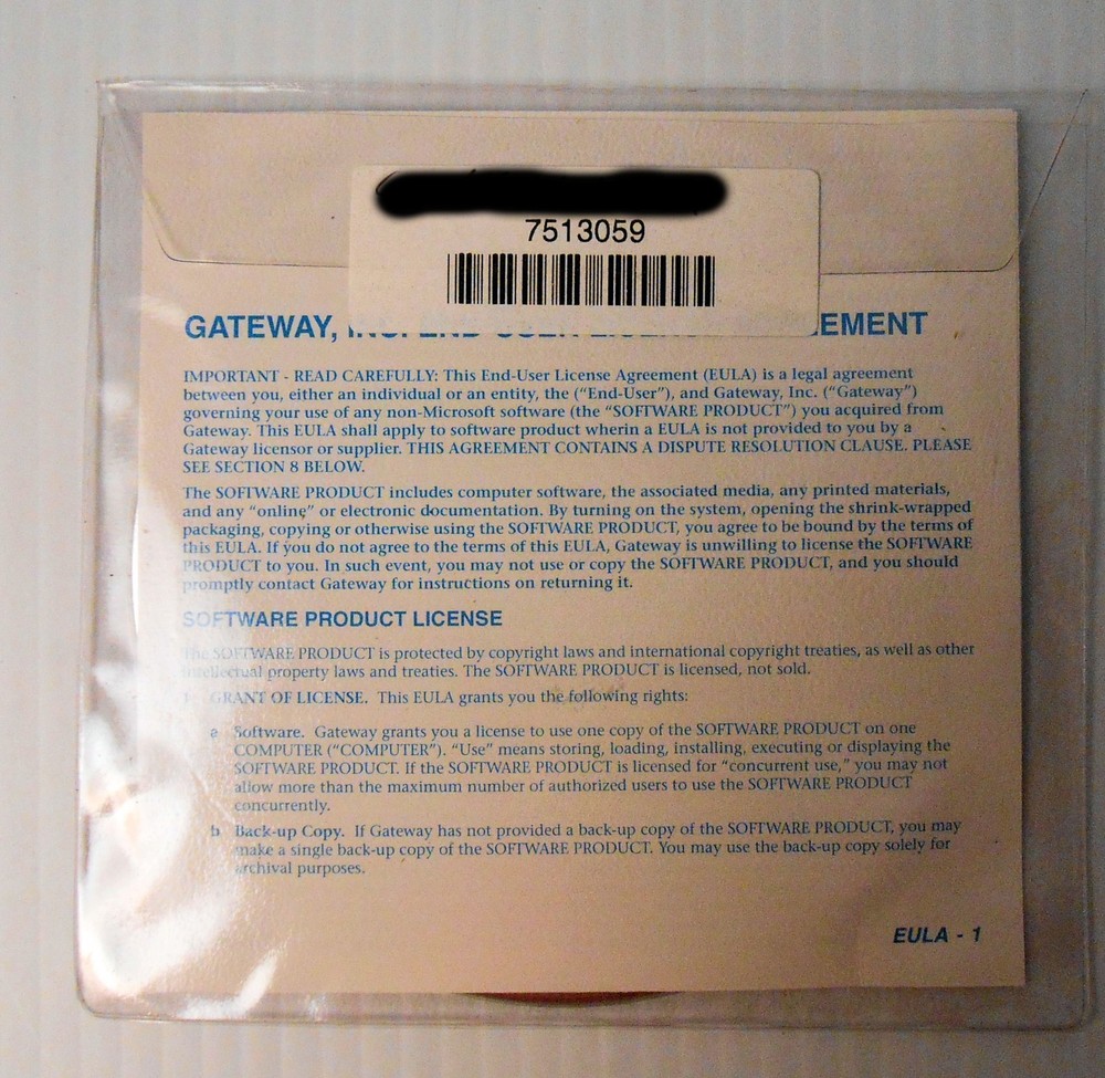 Gateway Intervideo DVD Software Version 1.8 CD Disc Factory Sealed!