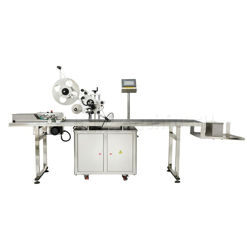Electric Automatic Adhesive Surface Labeler Square Box Flat Labeling Machine
