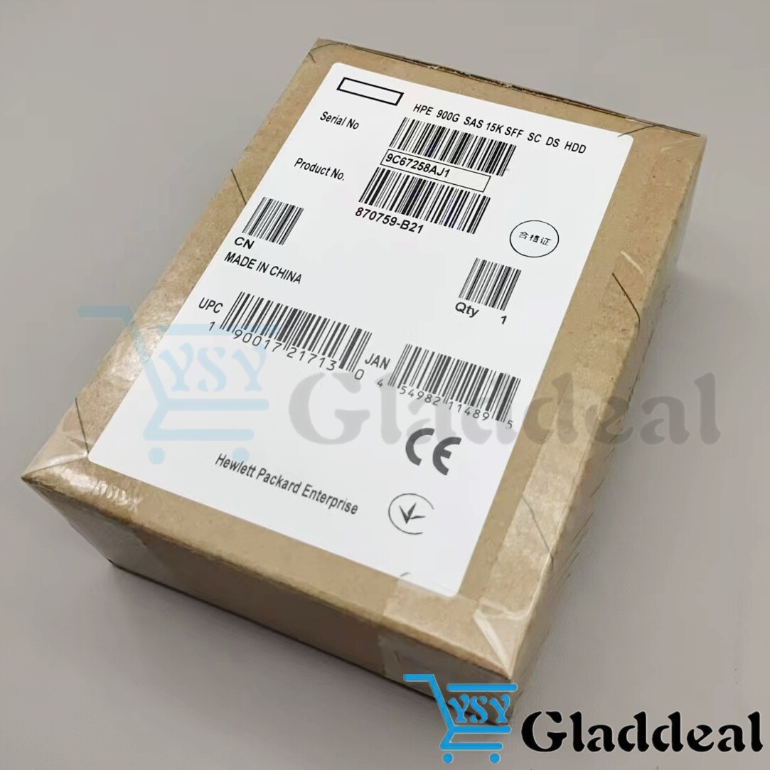 NEW 870795-001  HPE 900GB 12G SAS 15K ENT 2.5" DS HDD Server 870759-B21 US