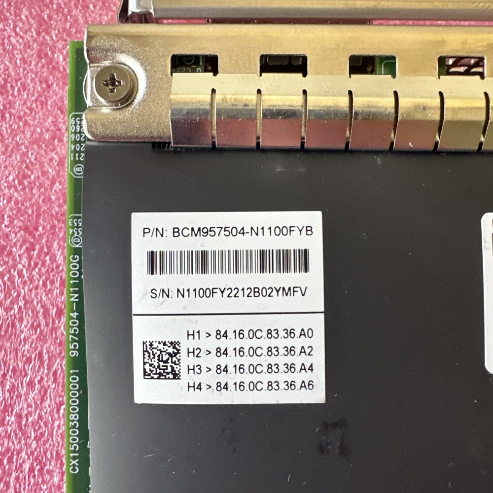 Broadcom 57504 100GB 1-Port QSFP56 Network Adapter BCM957504-N1100FYB