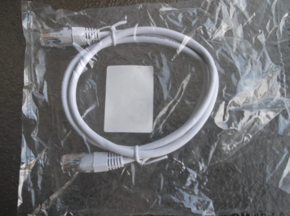 Cat5e Patch Cord 6' Ft Ethernet Network Cable in White 50 Pack Tuff Jacks