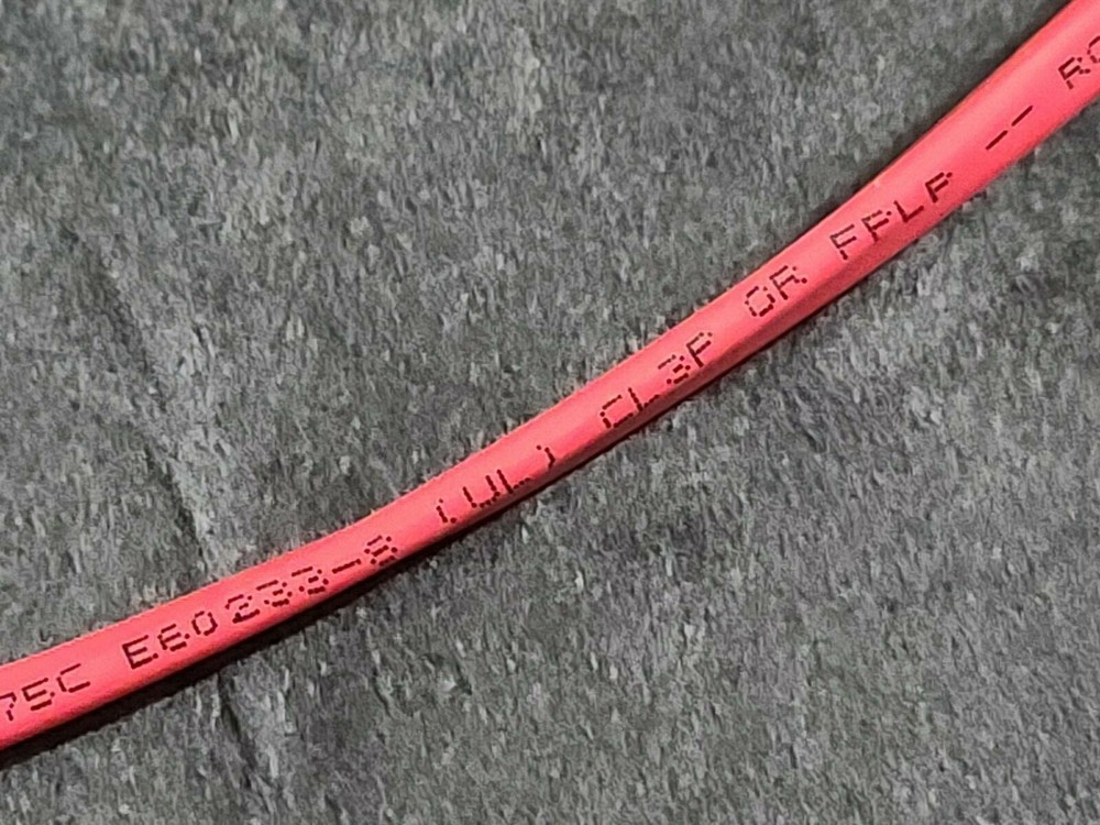 Carol E3062S 12/2C Stranded Plenum Fire Alarm Communication Cable FPLP Red /50ft
