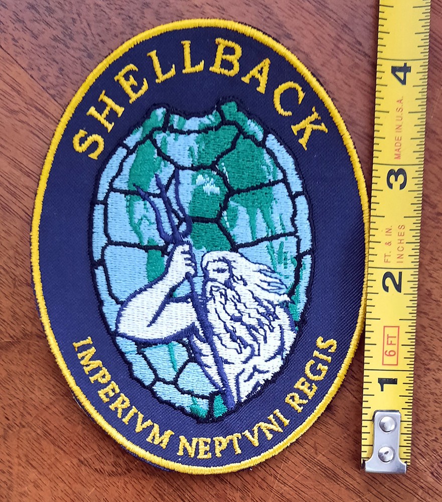 SHELLBACK PATCH and 2 stickers  Crossing the equator