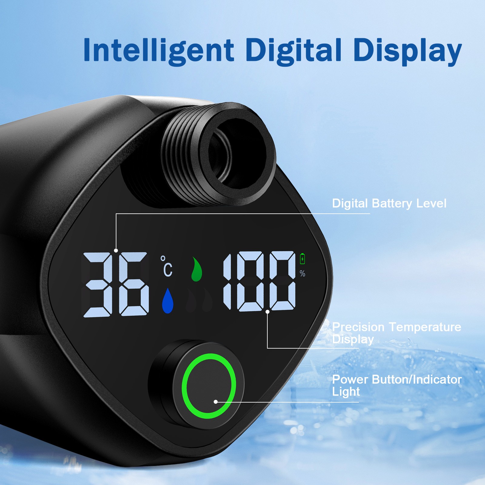 9000mAh Portable Shower Pump for Camping Hiking Beach Pet Bath Garden