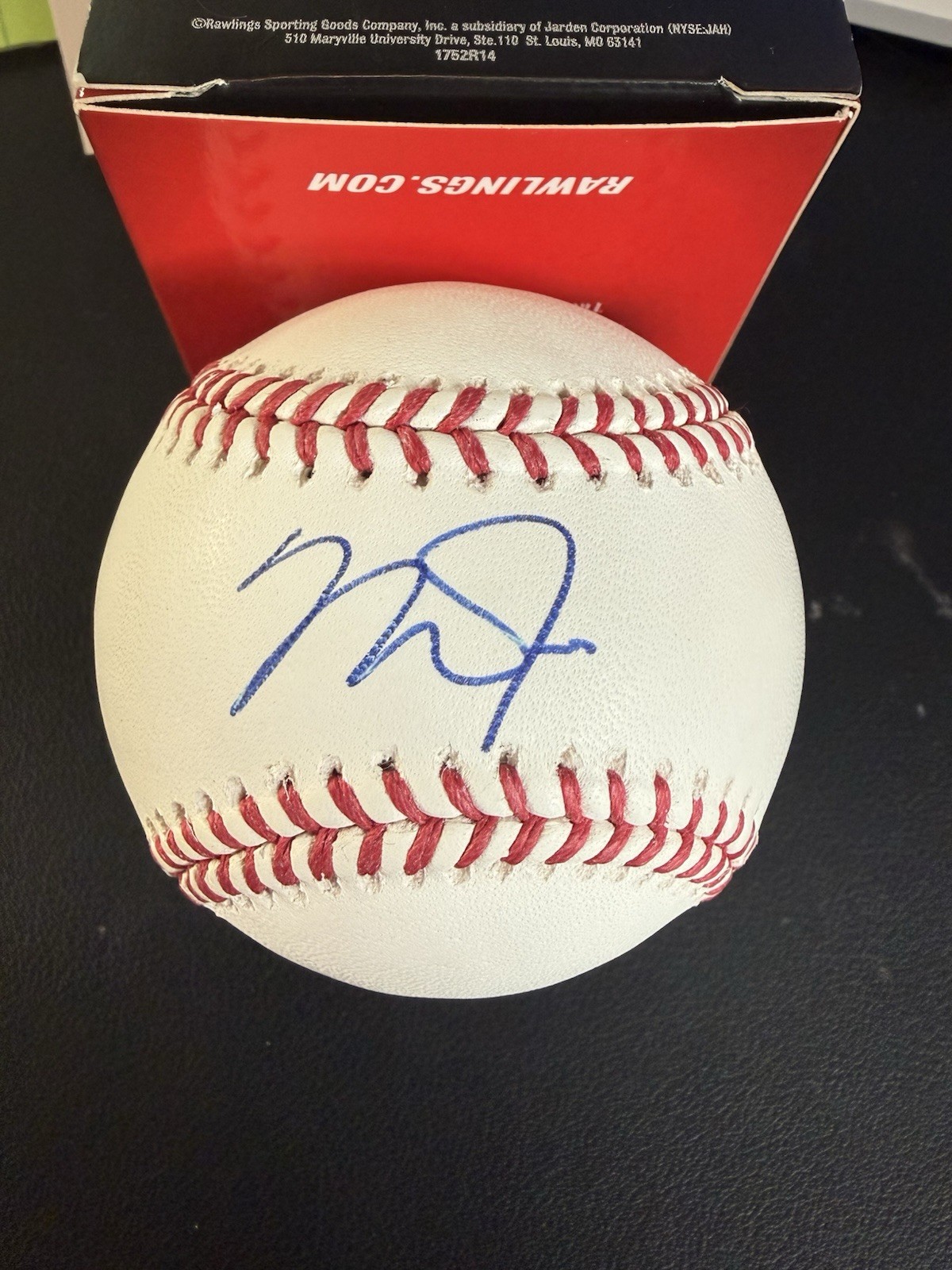 MIKE TROUT Signed AUTO Autograph OML Baseball MLB Authentic COA # VS687507 (bj)