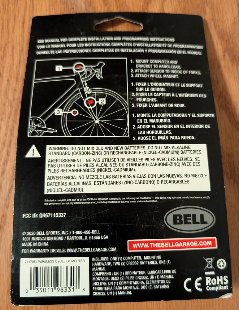 Bell Dashboard 300 Wireless Bicycle Computer