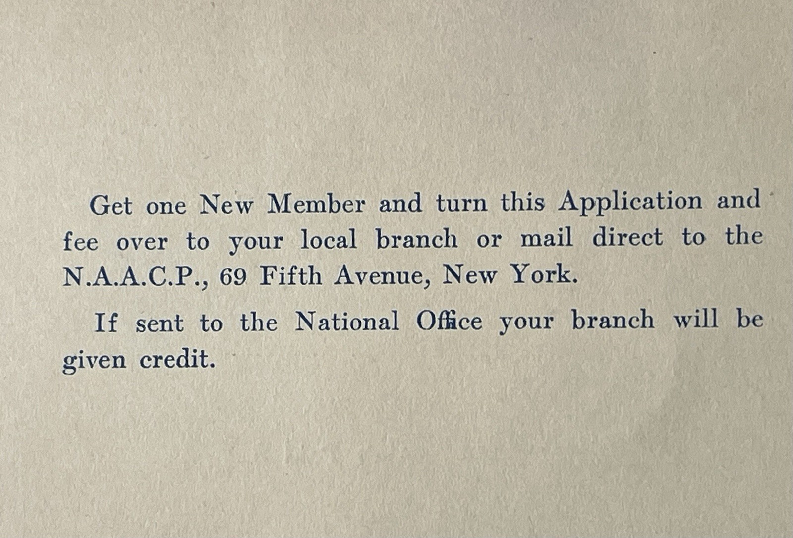 Super Early 1925 Georgia NAACP Membership Card Ga Chapter