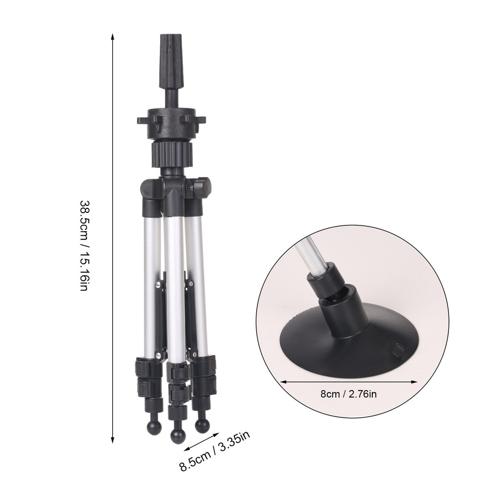 Stand Tripod with Suction Cups Adjustable Mannequin Head Stand Q6V5