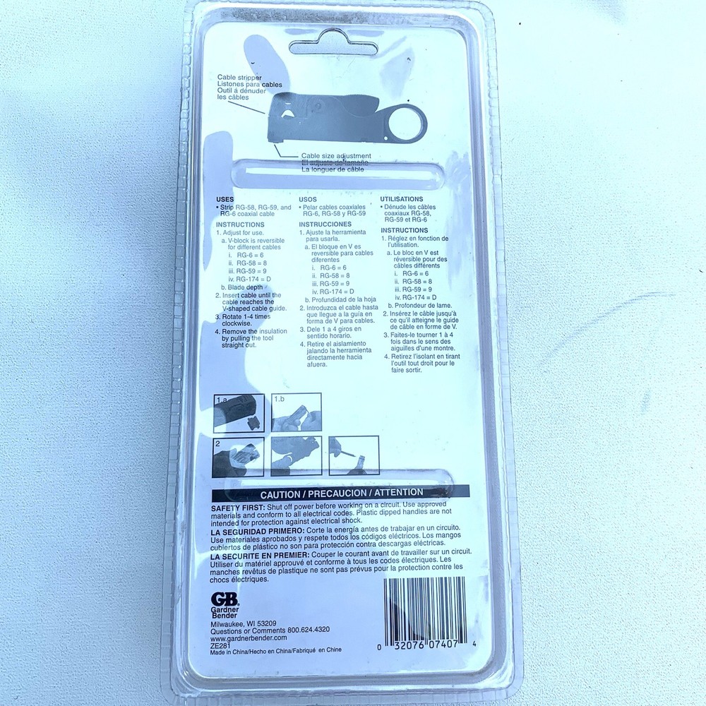 Gardner Bender Se-398 Coax Stripper