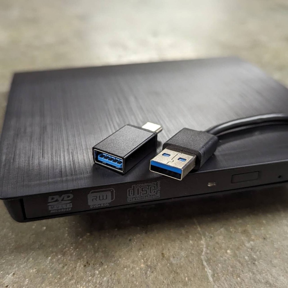 Slim External CD DVD RW Drive USB 3.0 Burner Writer Hard Disk Reader Player PC