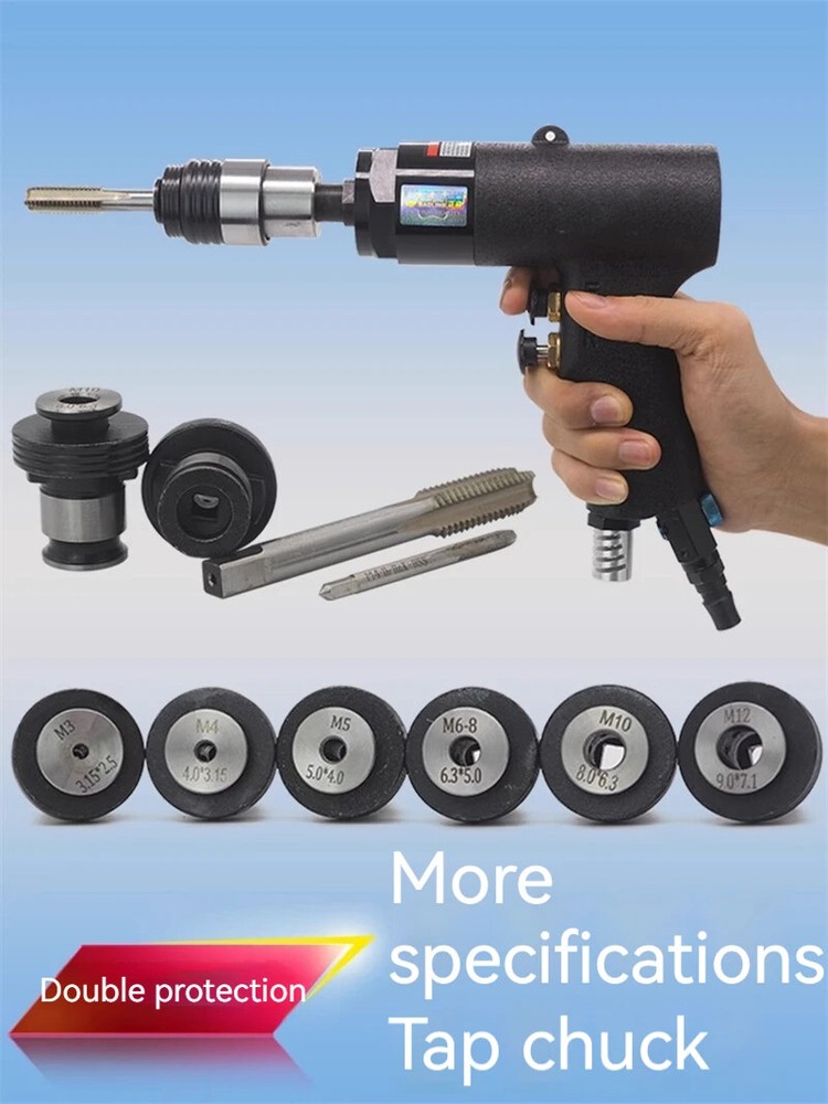 M3-M12 Pneumatic Tapping Machine Thread Machine With Clutch Overload Protection